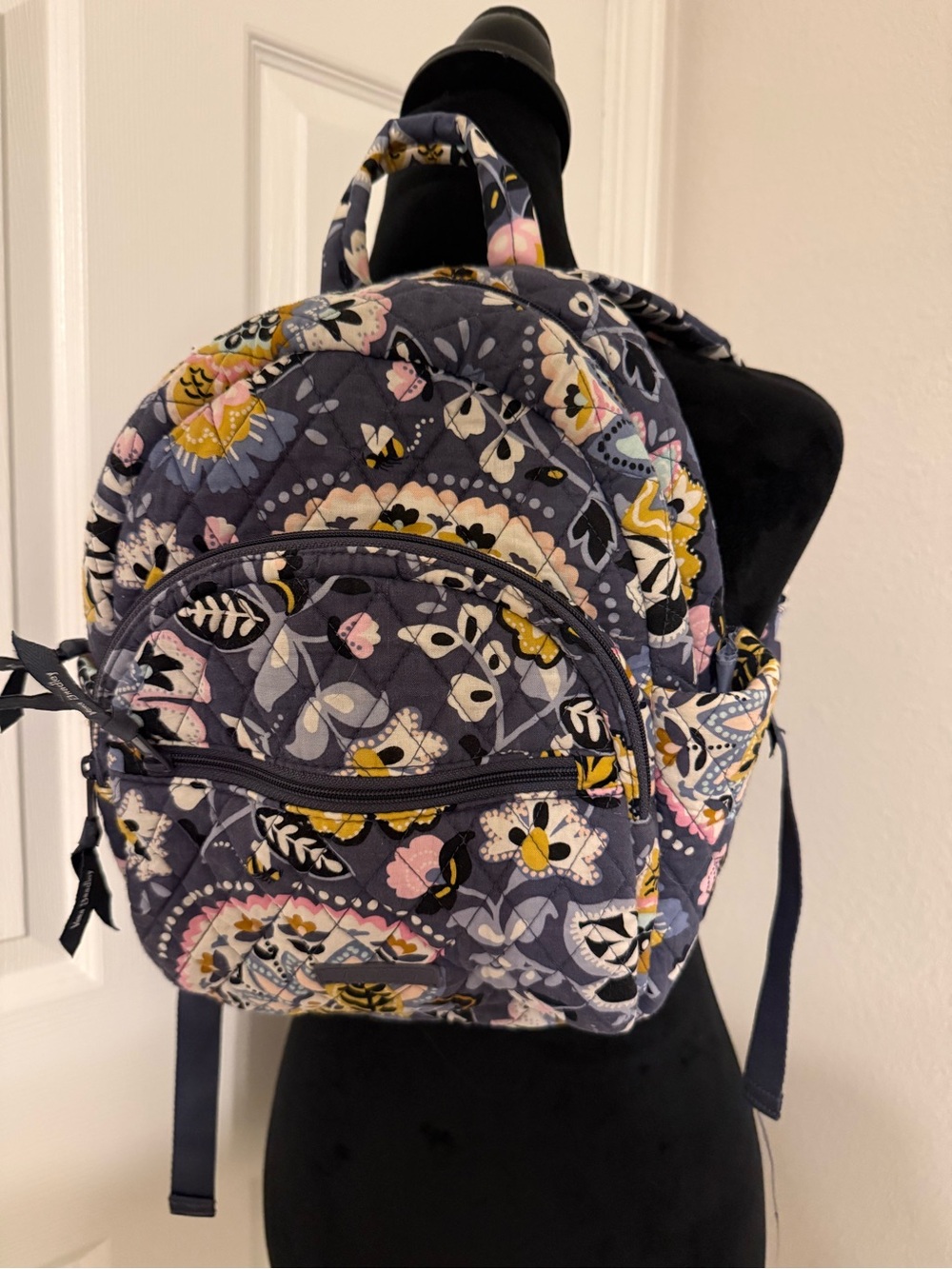 Vera Bradley Quilted Floral Mini Backpack - Charmont Meadows - Picture 2 of 11